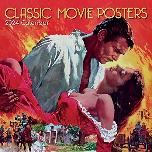 Square Wall Calendar Classic Movie Posters x Inch Monthly View, onth, Art Theme, Includes Reminder Stickers