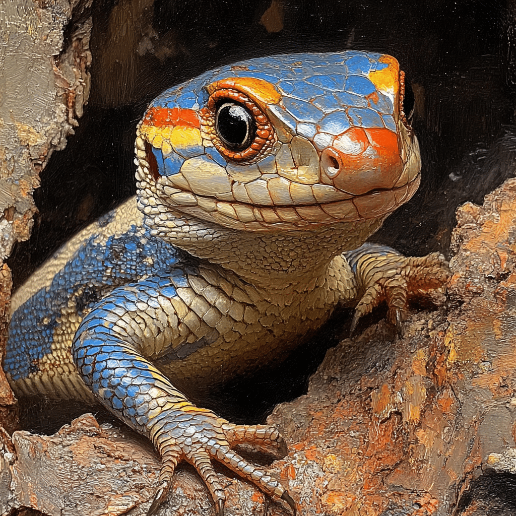 blue tailed skink