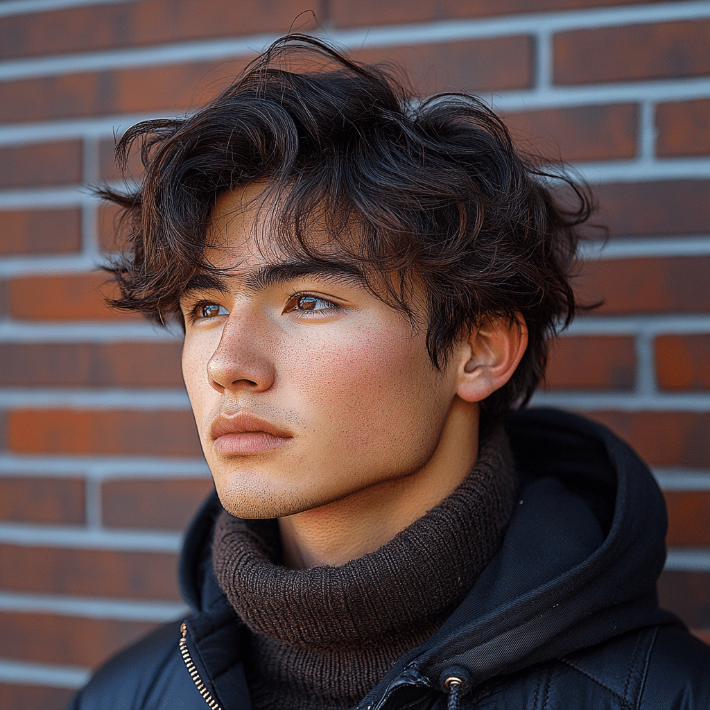 blowout taper textured fringe