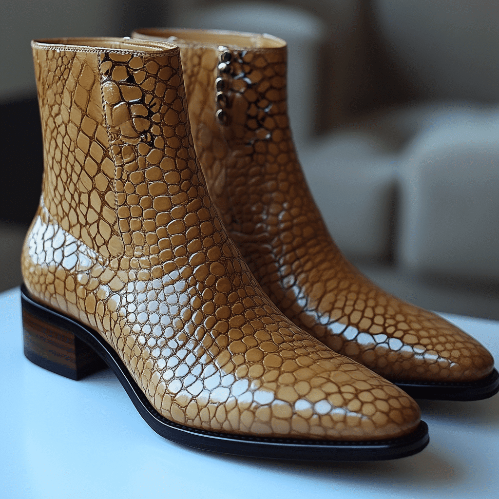 snakeskin boots