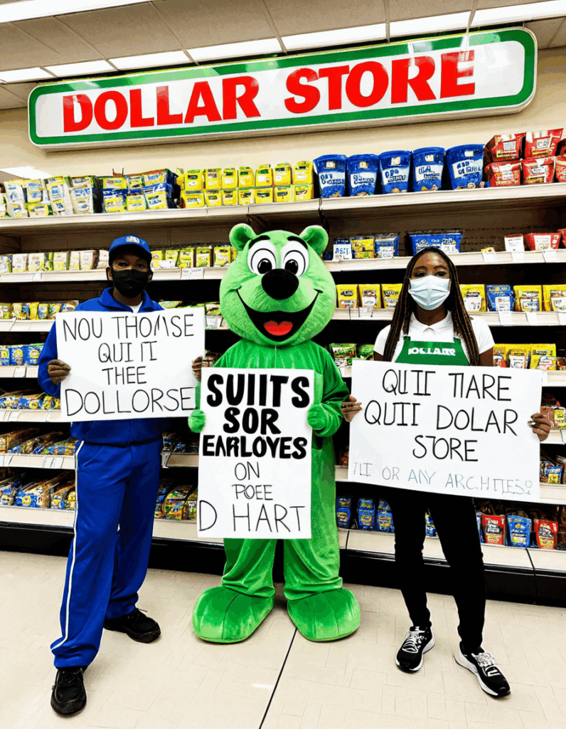dollar store employees quit