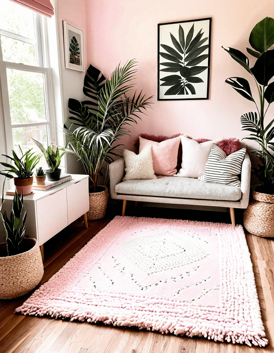 pink rug