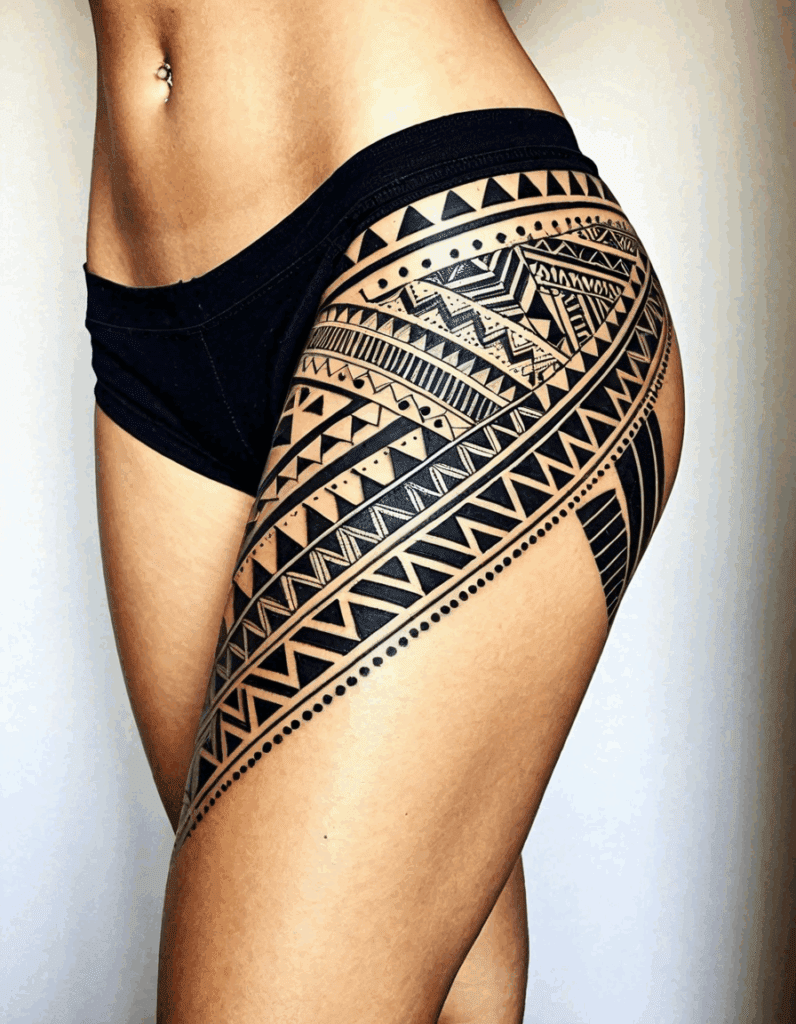 thigh tattoos for women