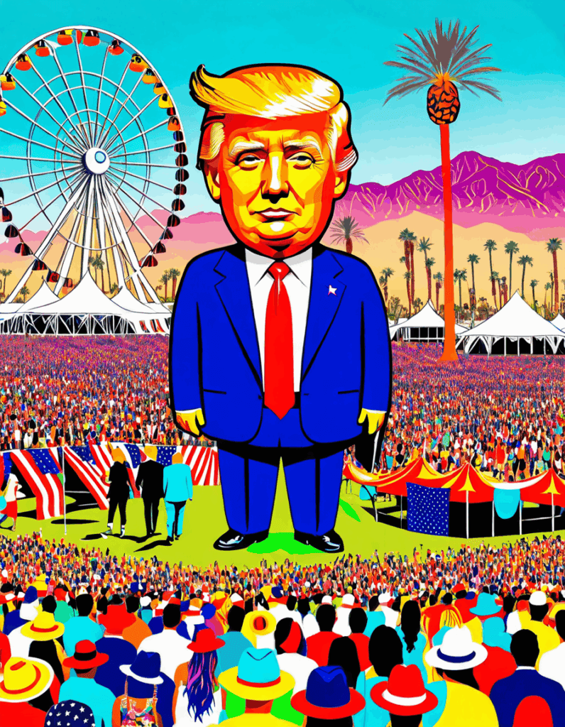 trump coachella rally attendance