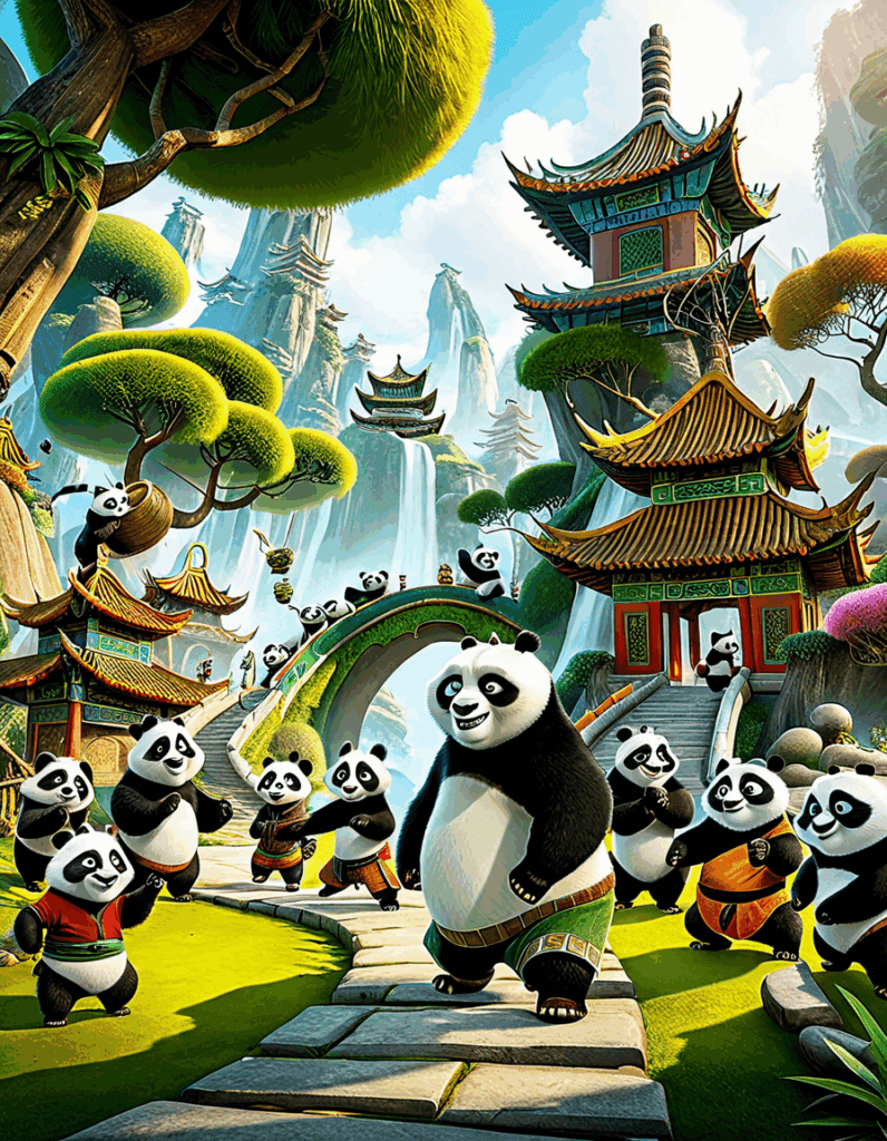 cast of kung fu panda 4