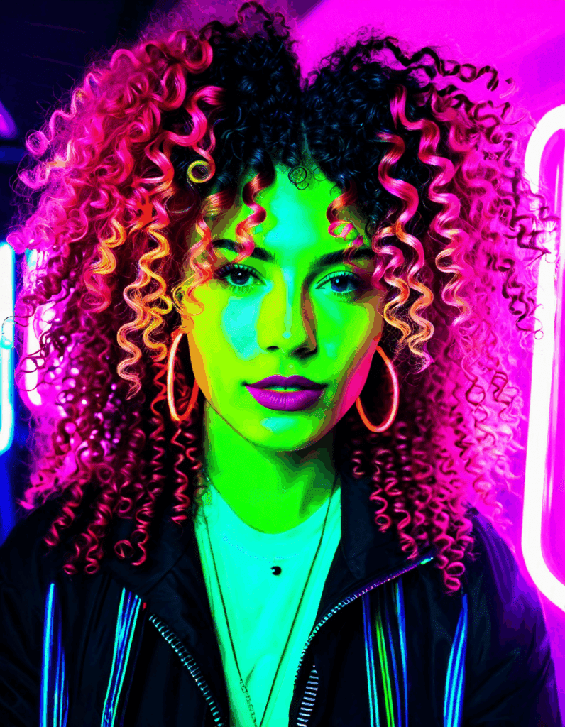 burst fade curly hair