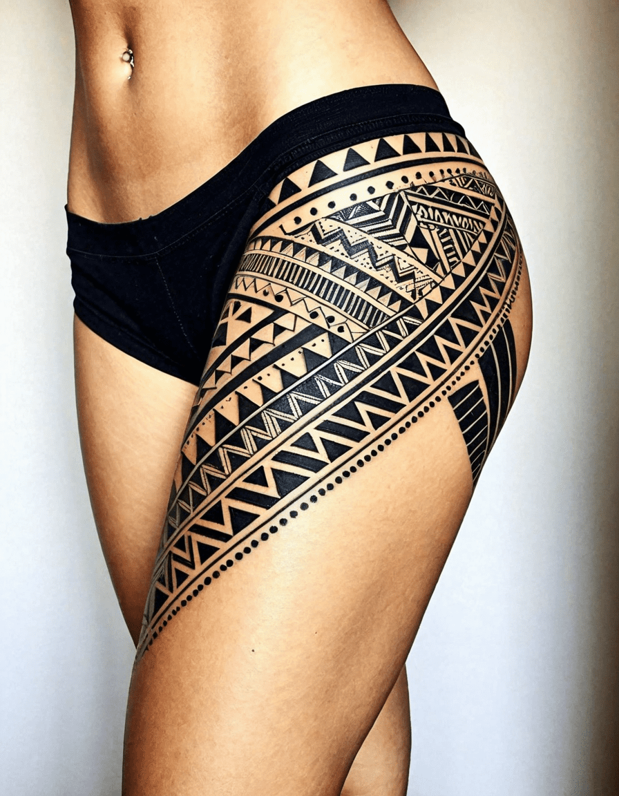 thigh tattoos for women