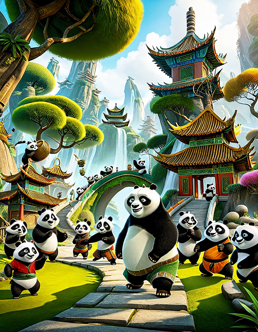 cast of kung fu panda 4
